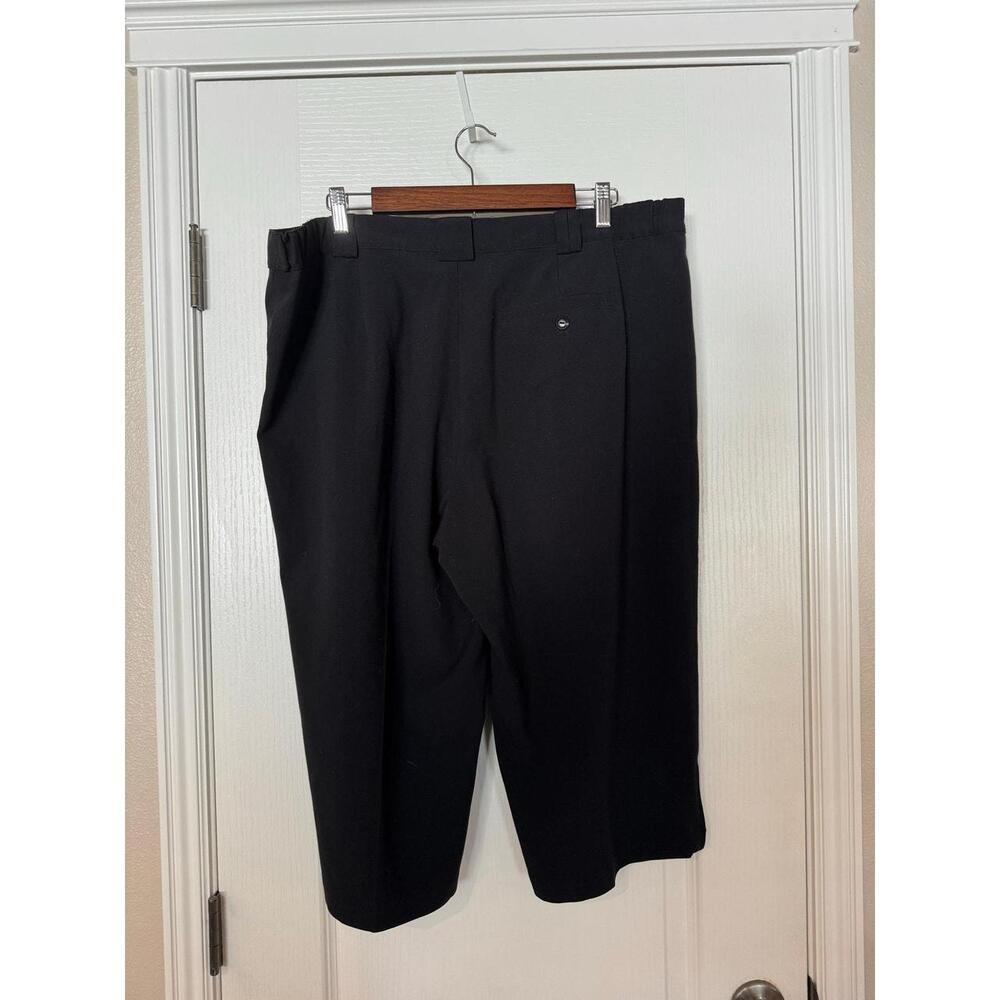 CJ Banks Capris 16W Black Stretch Crop Pants Officecore Corporate Casual Work